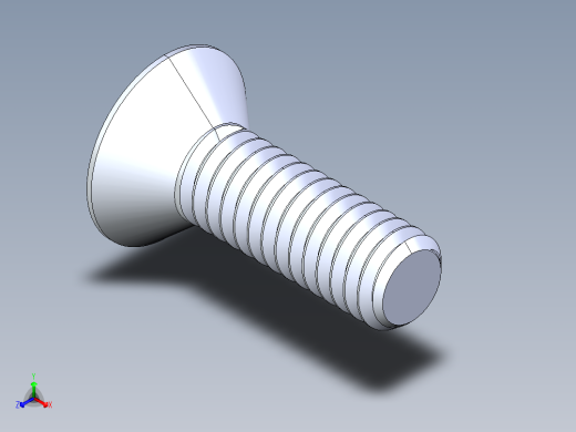 锥形内六角头螺钉-FHCS 0.3125x 1.000