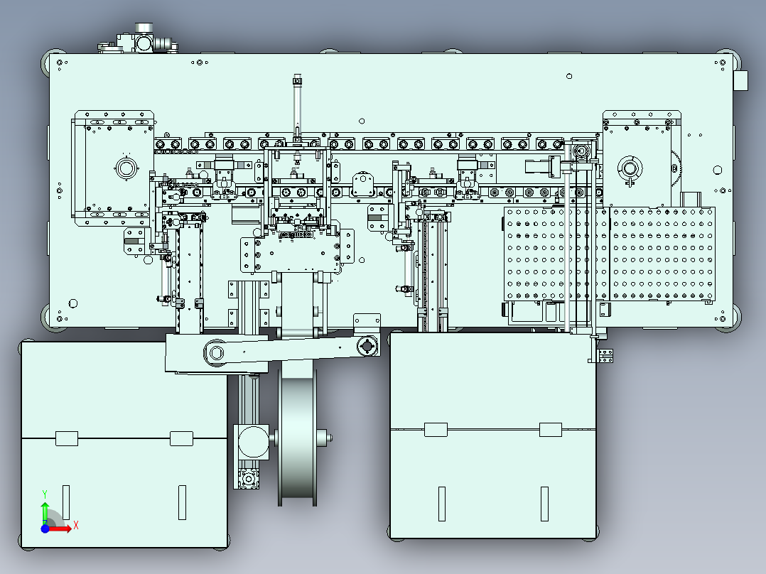 自动组装机设备前视图