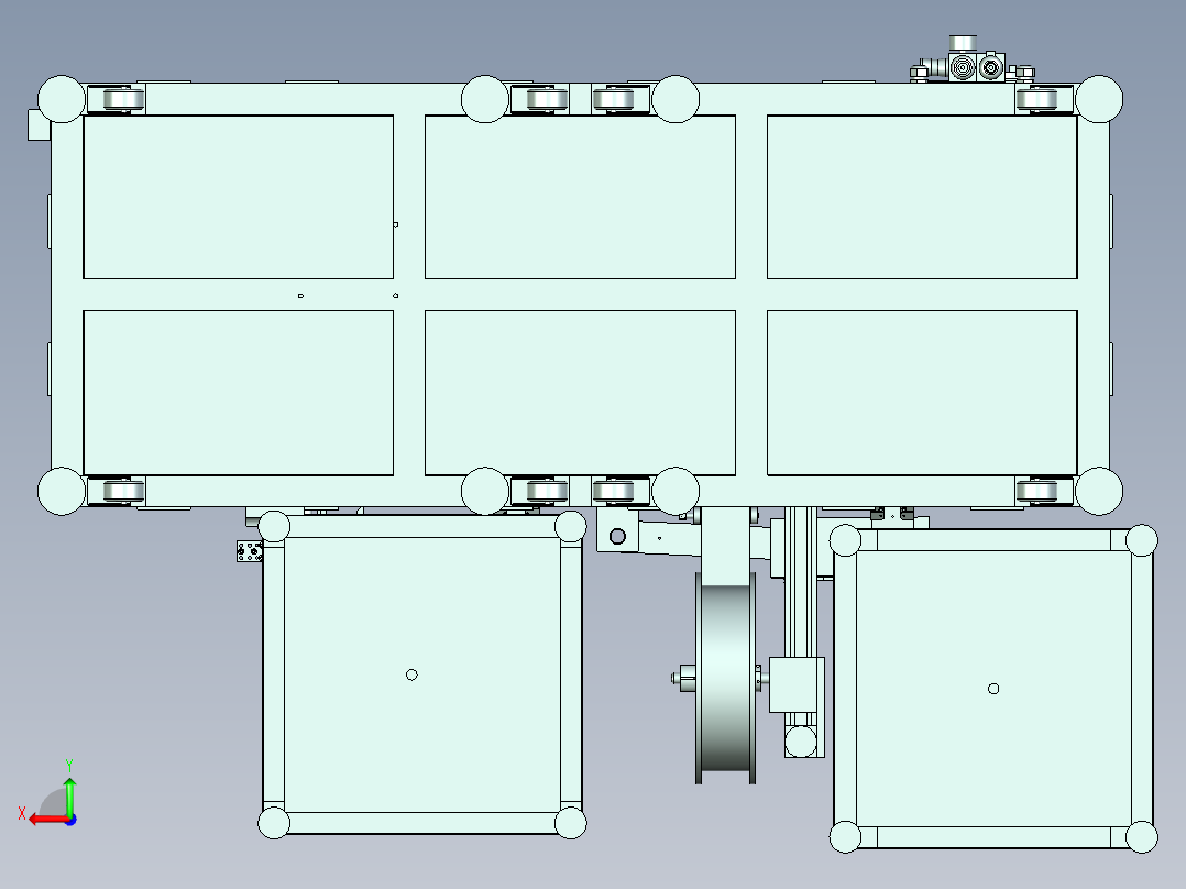 自动组装机设备后视图