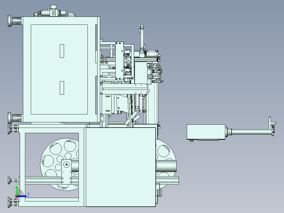 自动组装机设备左视图