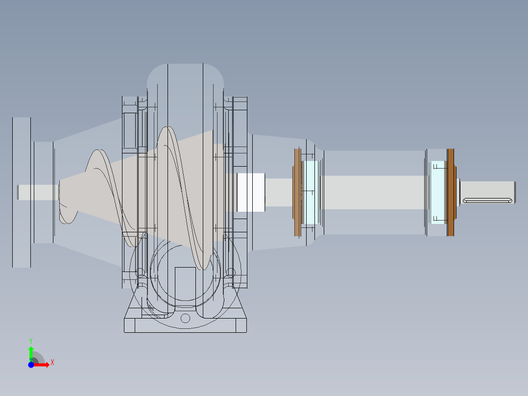 螺旋离心泵前视图