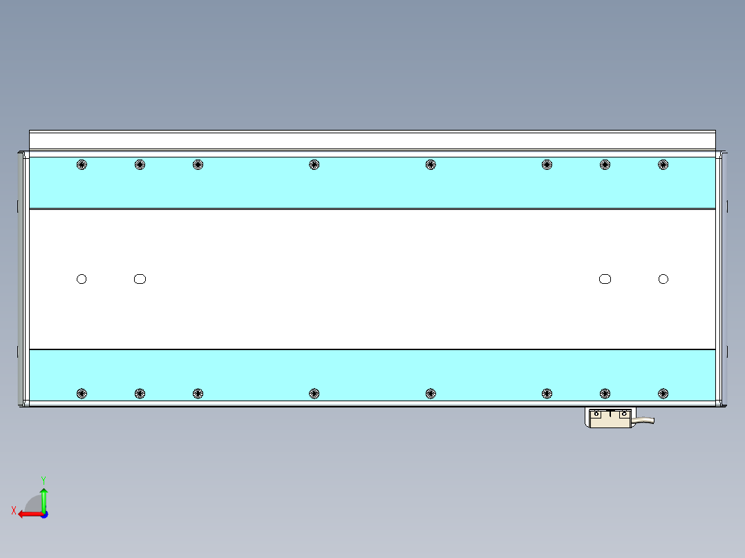威洛博LC系列3d模型模组LC22H2Y-S350后视图