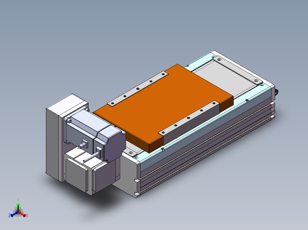 MCB同步带全封闭MCB22-LU-750W正等轴测图