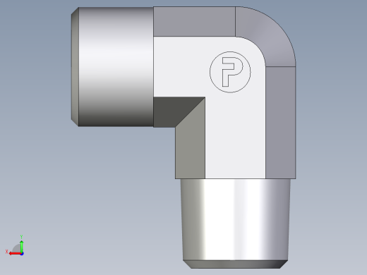 卡套式工业通用硬管接头EO_Male_stud_elbow_WE10LM71X后视缩略图