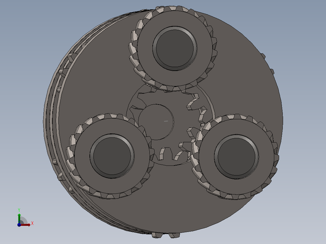 行星齿轮减速机前视图