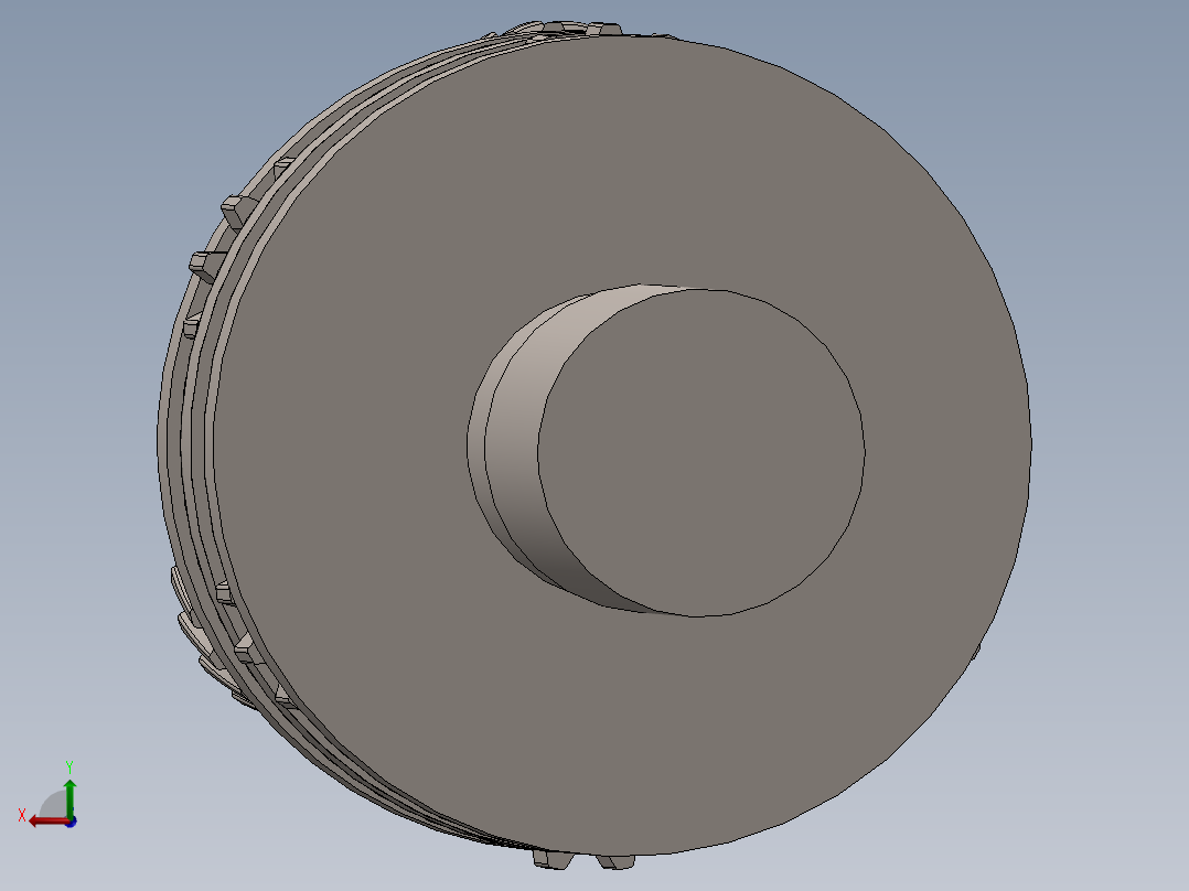 行星齿轮减速机后视图