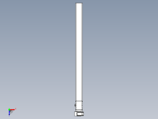 同步带全封闭直线模组TPA-HCB-105D-90-L1400-LU-C-P20-N3俯视缩略图