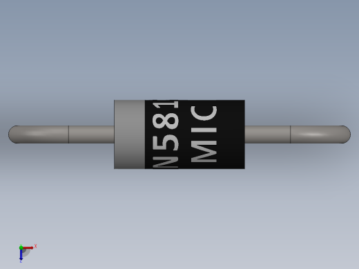 电容器 二极管 电阻器-Schottky Diode 1N5817俯视缩略图