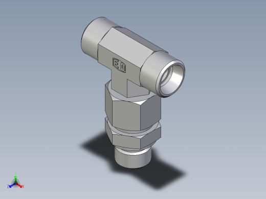 卡套式工业通用硬管接头EO_Assembled_adjustable_standpipe_branch_tee_EVT12LMOMD71