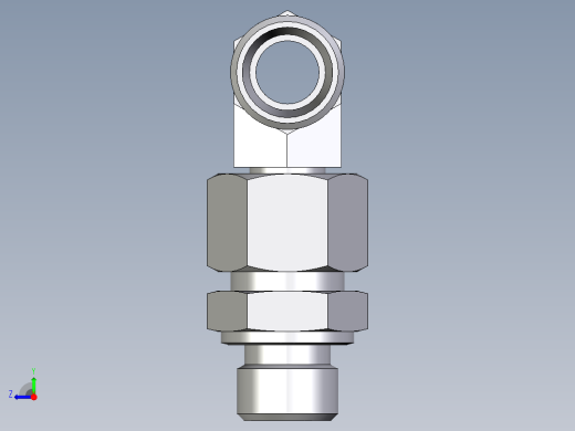 卡套式工业通用硬管接头EO_Assembled_adjustable_standpipe_branch_tee_EVT12LMOMD71右视缩略图