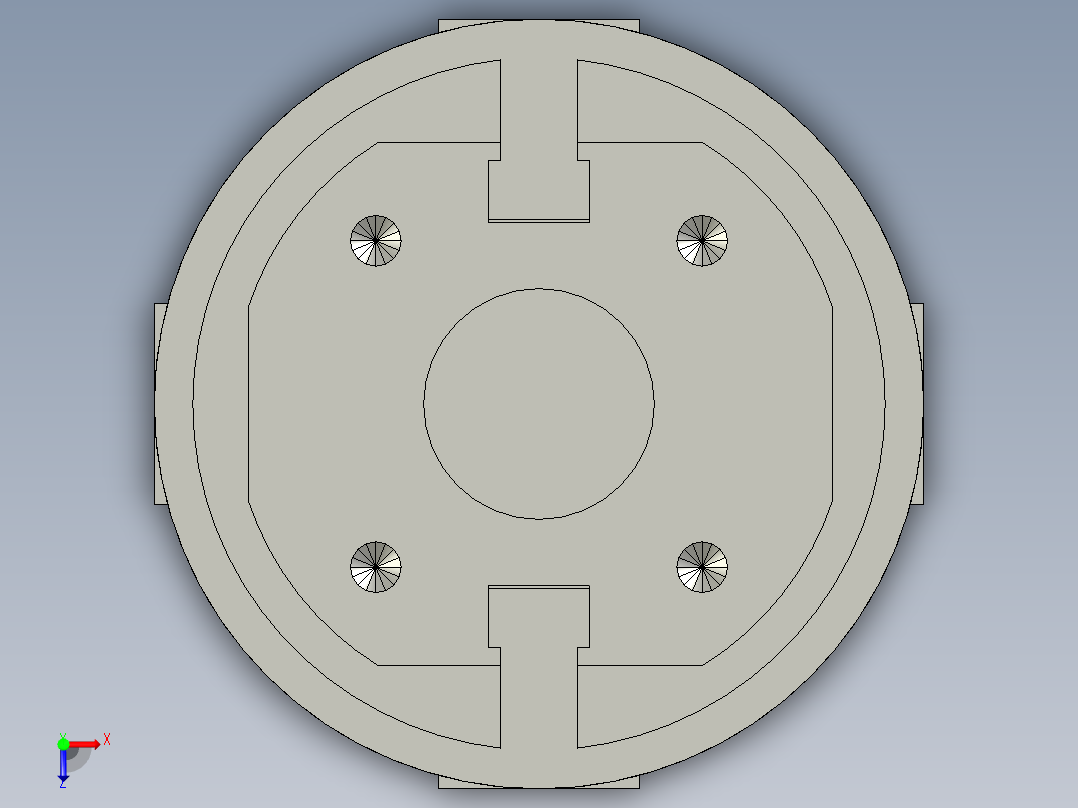 普通气爪PH02-20C俯视图