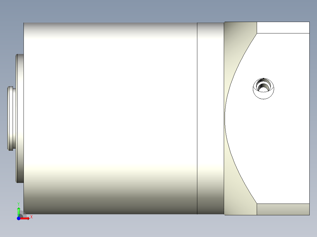 直齿孔PLE120-L2-LC 22-110-145-M8.stp前视图