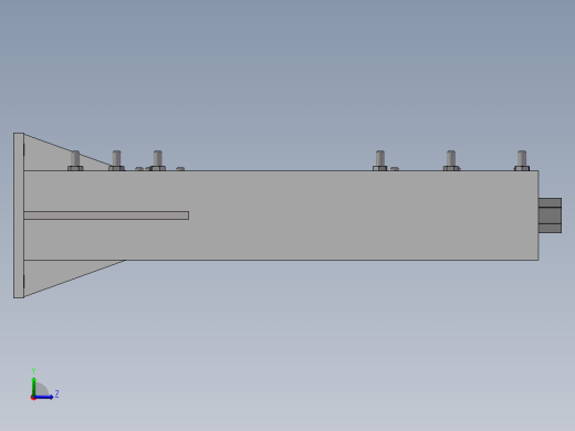 排气管末端焊接工装夹具左视缩略图