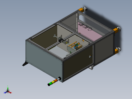 SX5F内开拉手组装设备sw18正等轴测缩略图