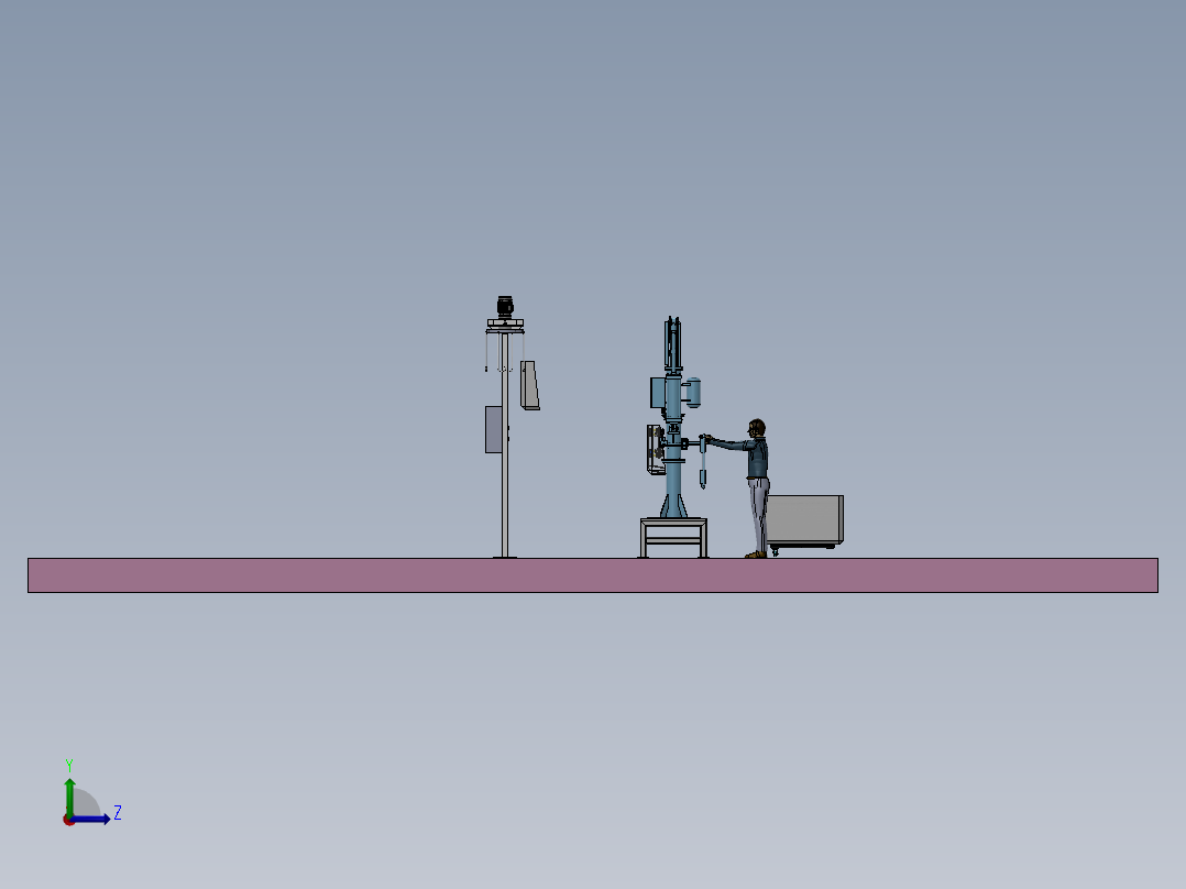 流转悬挂线sw20左视图