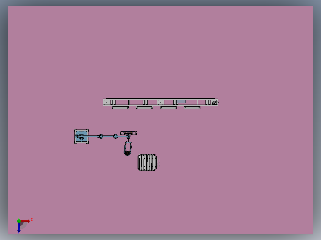 流转悬挂线sw20俯视图