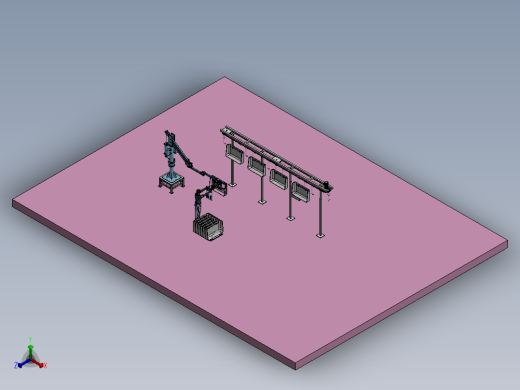 流转悬挂线sw20正等轴测缩略图