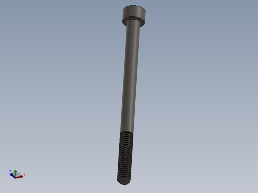 Screw_DIN_912_M6x80_A2.SLDPRT公制内六角螺钉