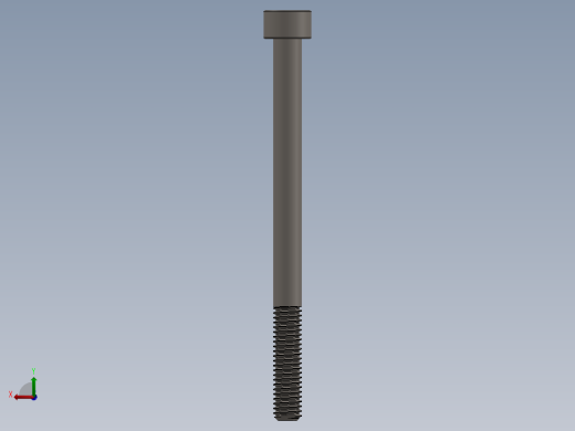 Screw_DIN_912_M6x80_A2.SLDPRT公制内六角螺钉后视缩略图
