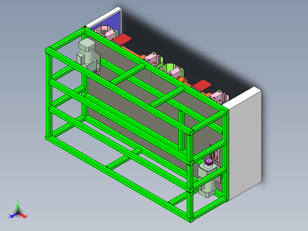 双通道滚筒输送线设计