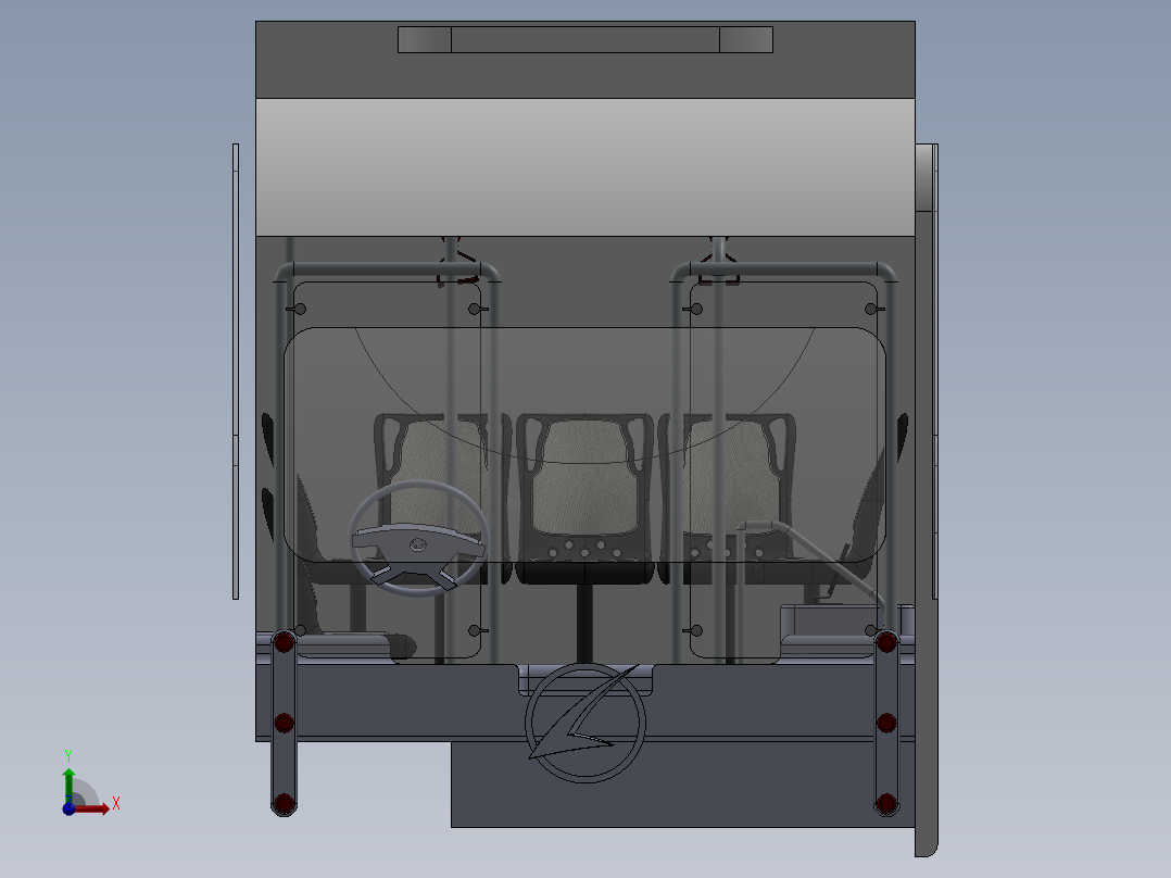 客车、公交车(21)前视图