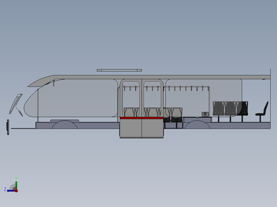 客车、公交车(21)右视图