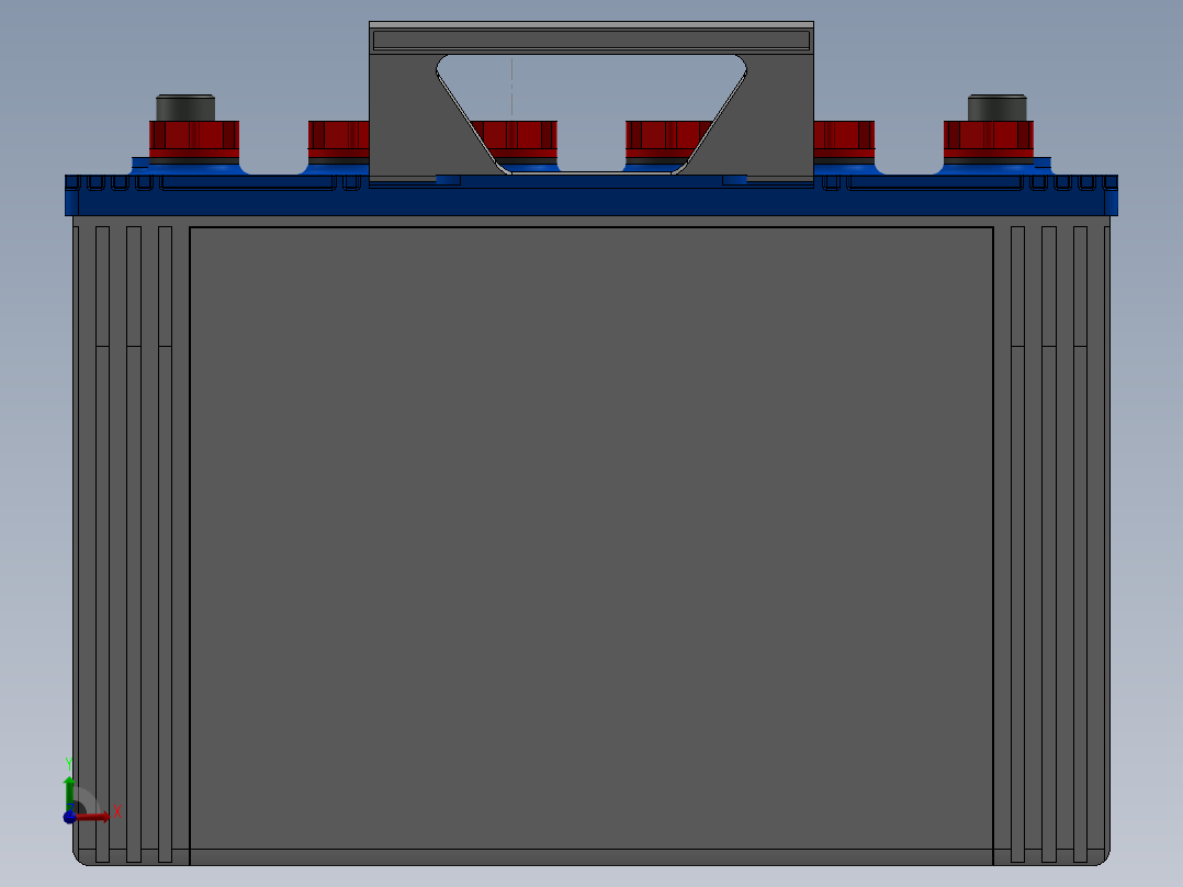 电池仓、电池(40)前视图