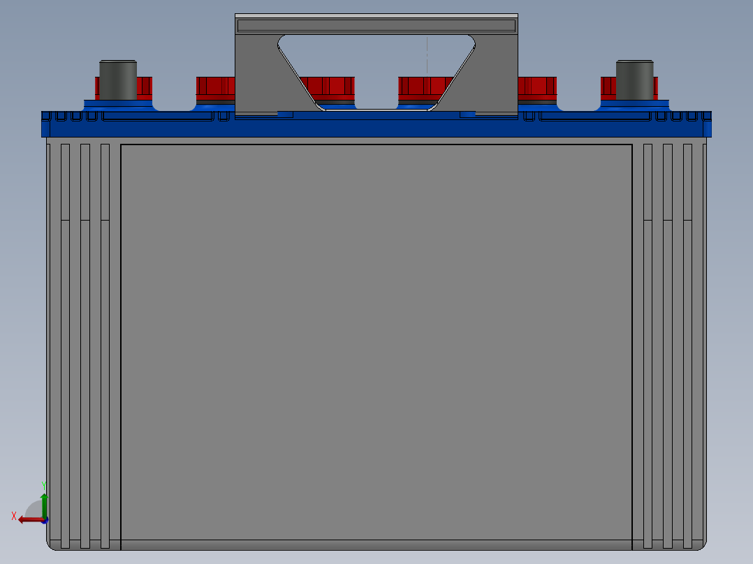 电池仓、电池(40)后视图