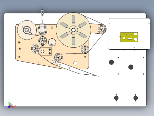 A3004123-标签打印机标签贴印组件前视缩略图