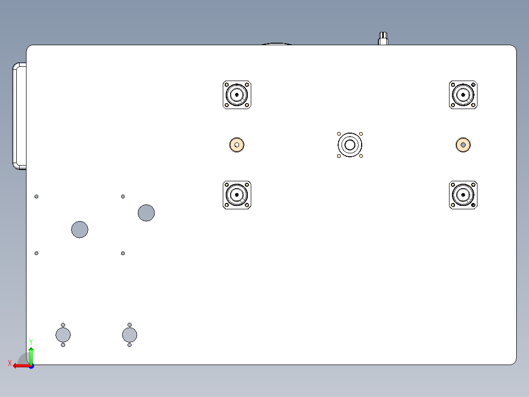 A3004123-标签打印机标签贴印组件后视图