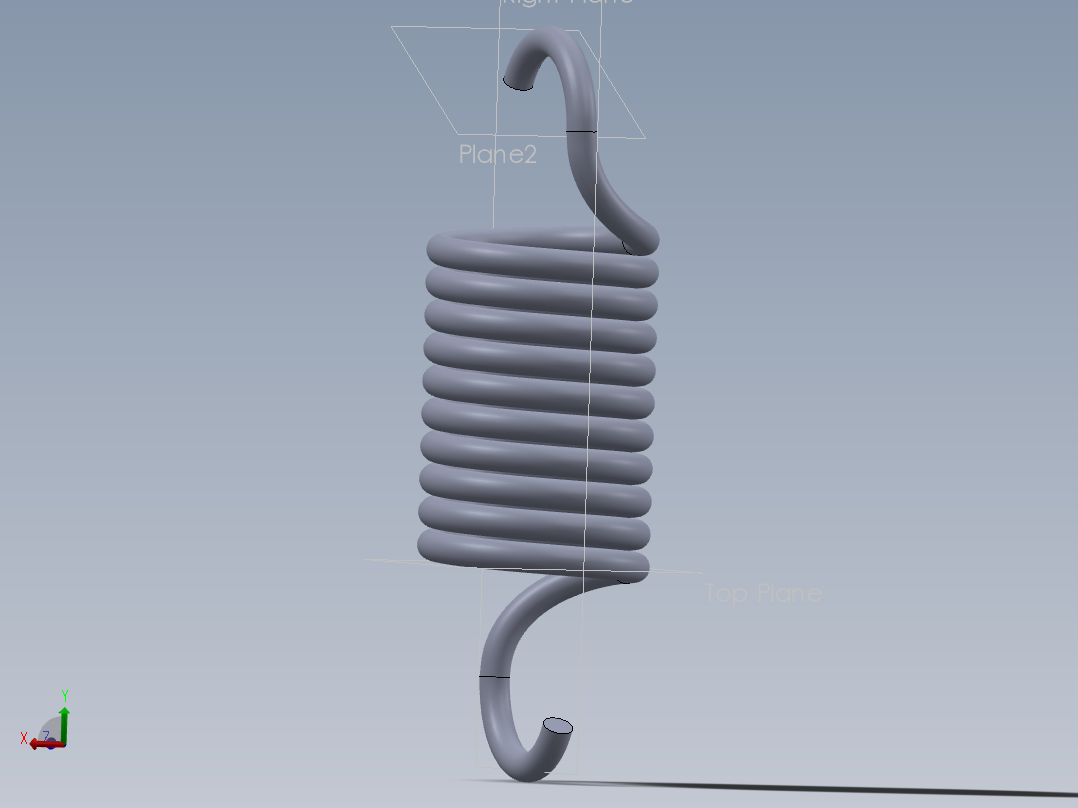 A3004596-扭转弹簧主视图