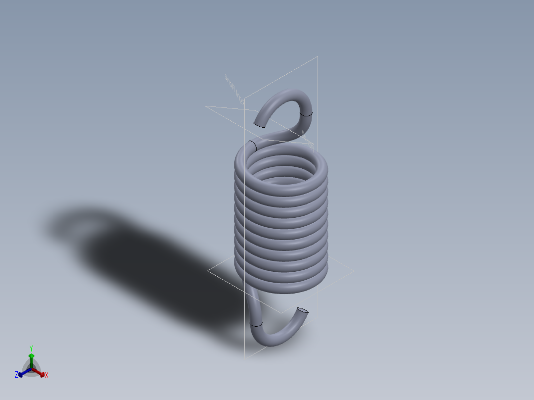 A3004596-扭转弹簧正等轴测图