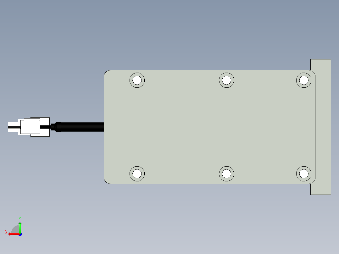 伺服电缸G-220191后视图