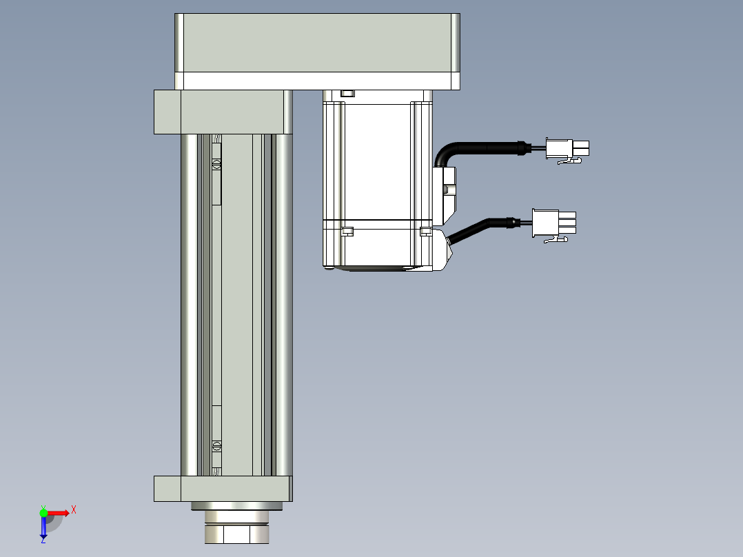伺服电缸G-220191俯视图