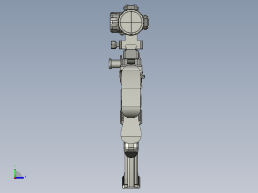 手枪左轮冲锋枪老式狙击步枪设计3D图纸galil-ace-gen-ii-5-56-rifle-step-file-1 2 STP左视缩略图