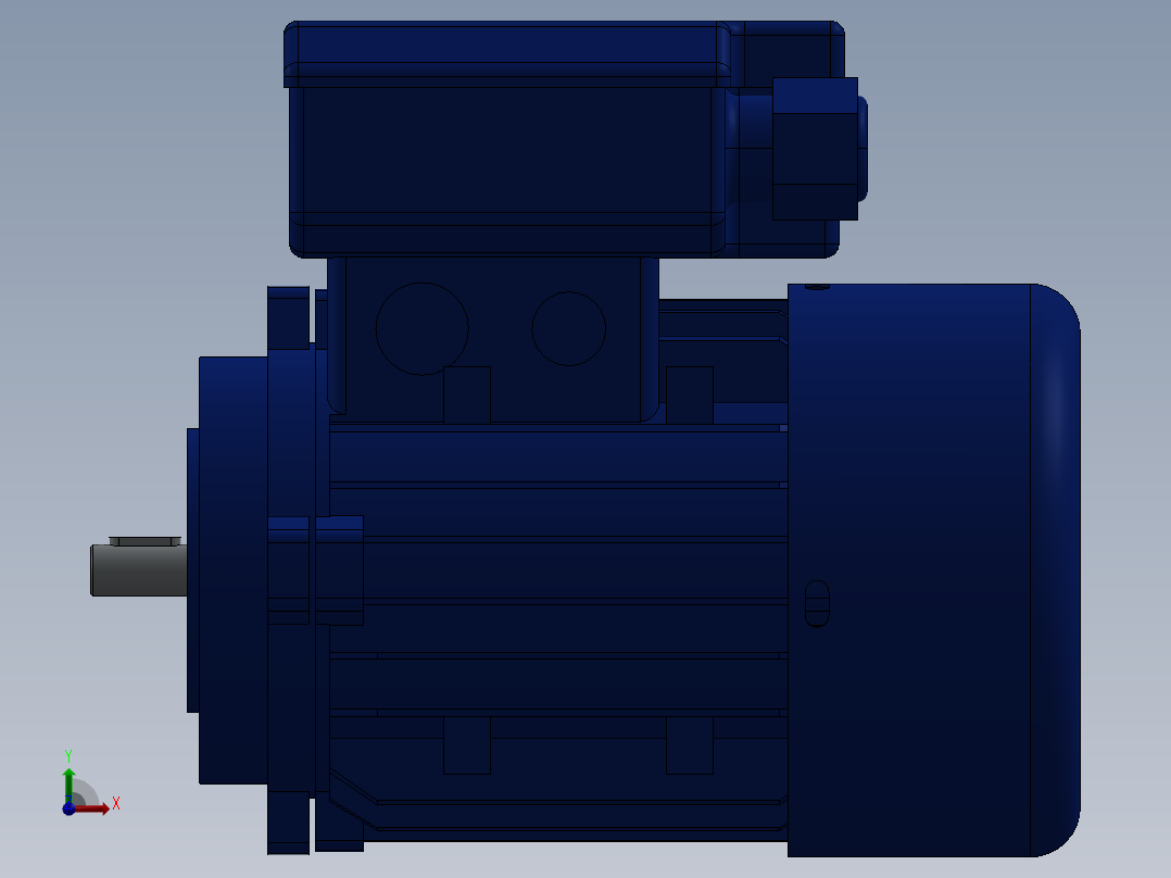 单相电动机 Delphi 63 B14前视图