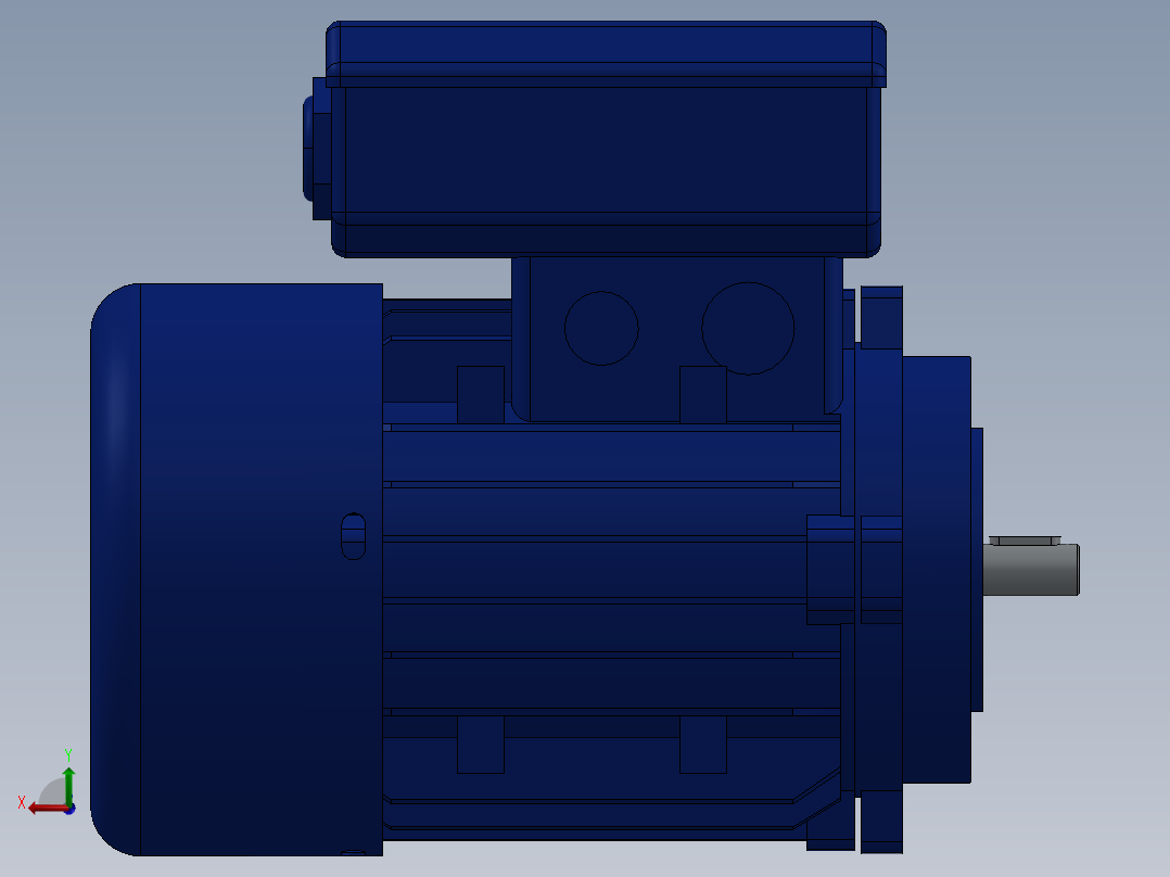 单相电动机 Delphi 63 B14后视图