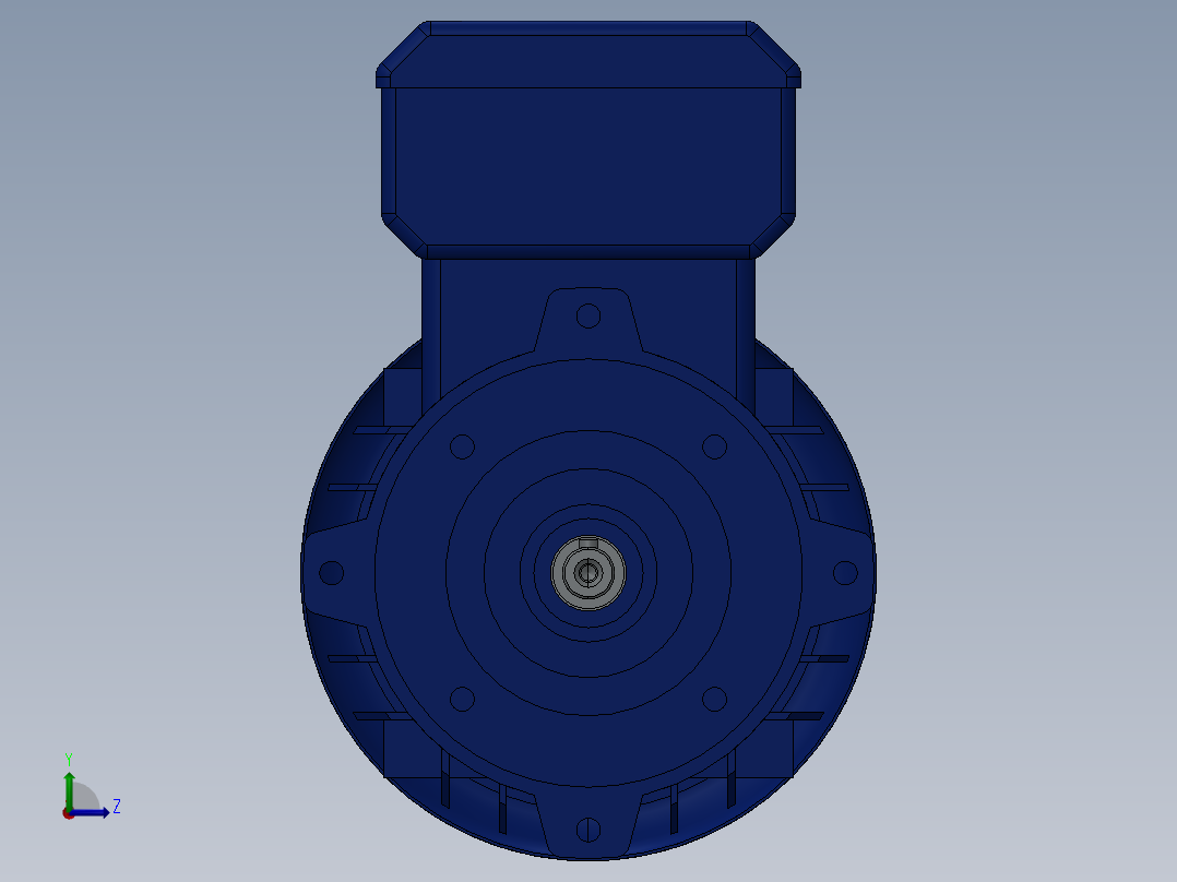 单相电动机 Delphi 63 B14左视图
