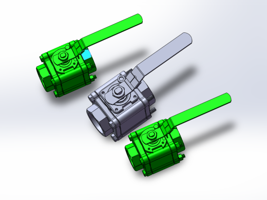 3款65MM-2 12“BW PN 100浮动球阀模型缩略图