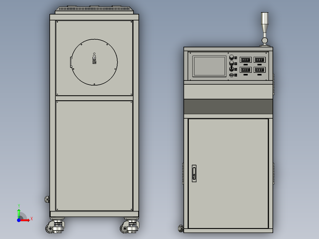 250管径高温炉前视图