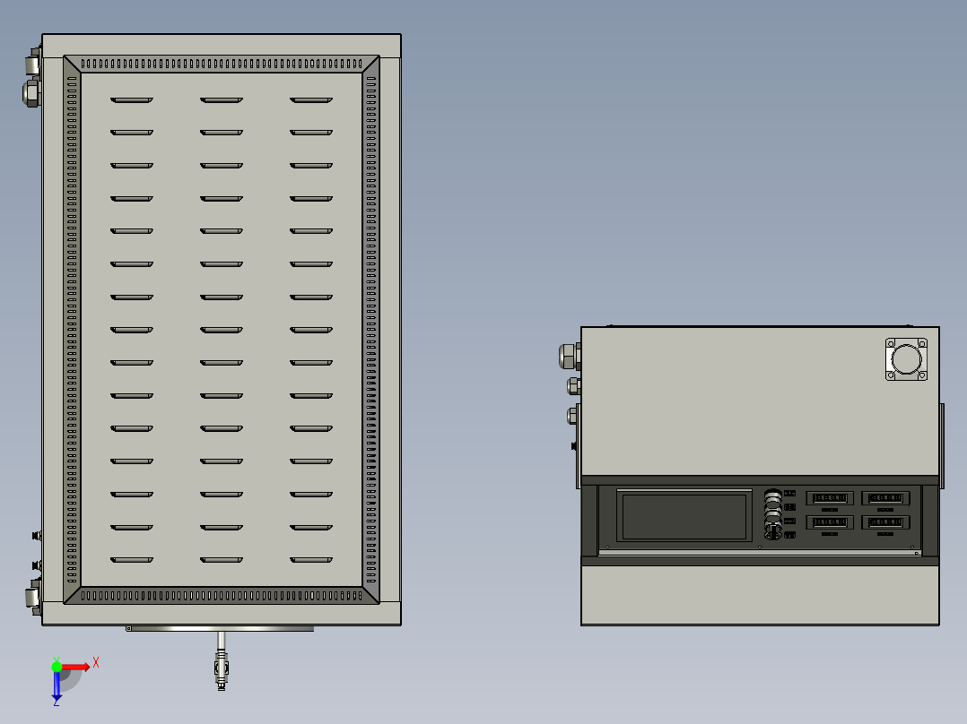 250管径高温炉俯视图