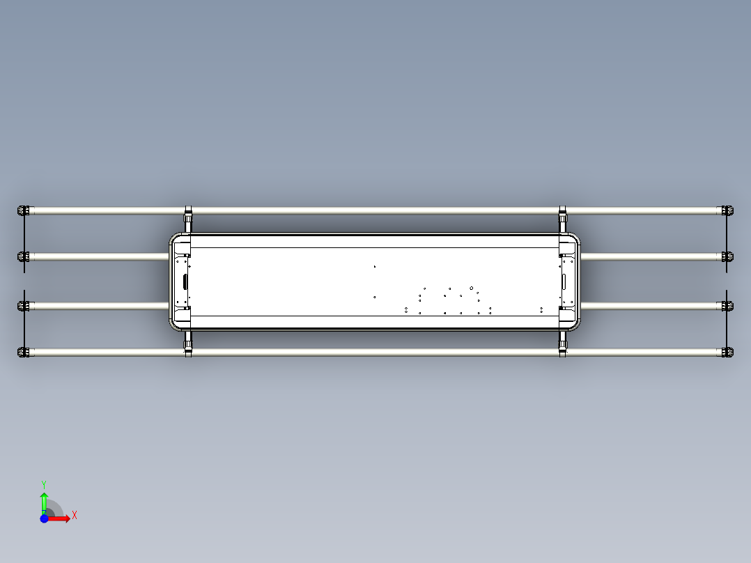 电动晾衣机3D数模前视图