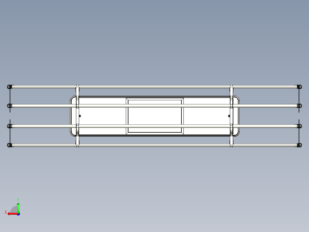 电动晾衣机3D数模后视图