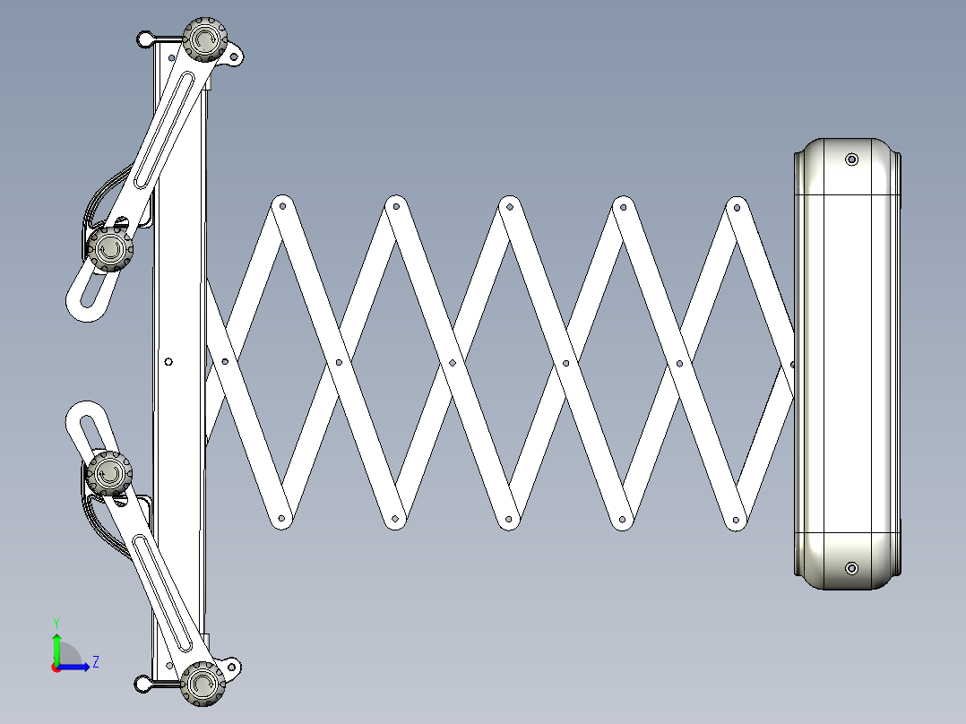 电动晾衣机3D数模左视图