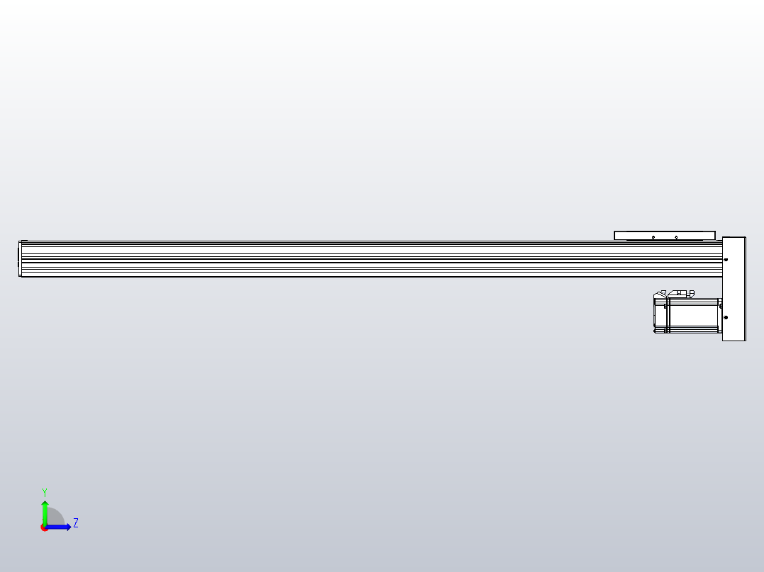 滚珠丝杠直线轴带导轨全封闭TPA-HCR-120D-1610C-L1000-MP-C-P20-N3左视图