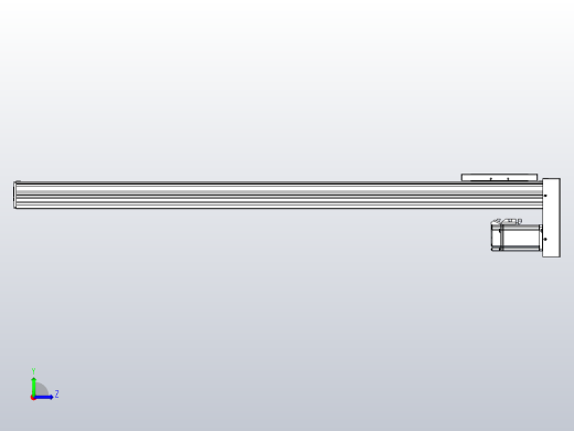 滚珠丝杠直线轴带导轨全封闭TPA-HCR-120D-1610C-L1000-MP-C-P20-N3左视缩略图