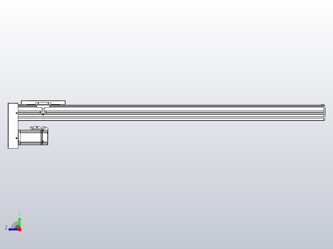 滚珠丝杠直线轴带导轨全封闭TPA-HCR-120D-1610C-L1000-MP-C-P20-N3右视图