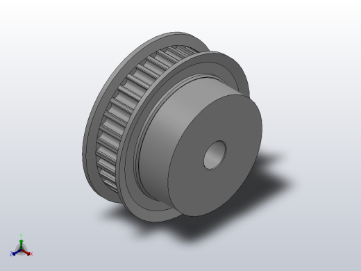 大凸缘型小凸缘型半圆弧形齿同步带轮H3M型_SH3MDC-34-6-dc6-A