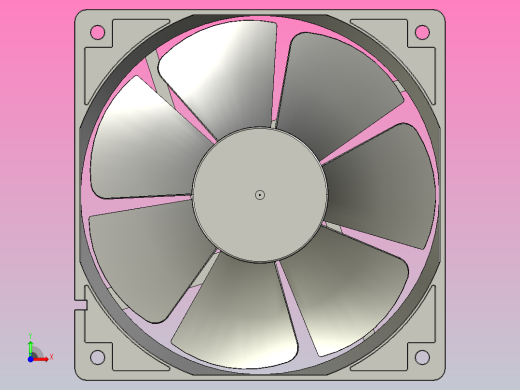 120×120×38mmDC轴流风机╱DC轴流风扇[TX12038H12]前视缩略图