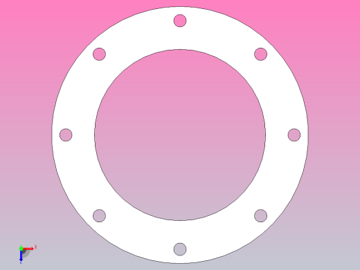 DN150真空法兰(无槽)俯视缩略图